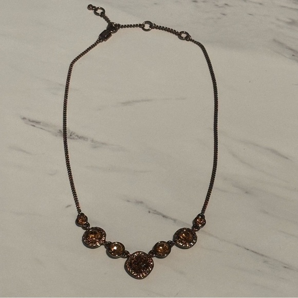 Givenchy chocolate color metal with big beautiful crystal rhinestones - Picture 8 of 10